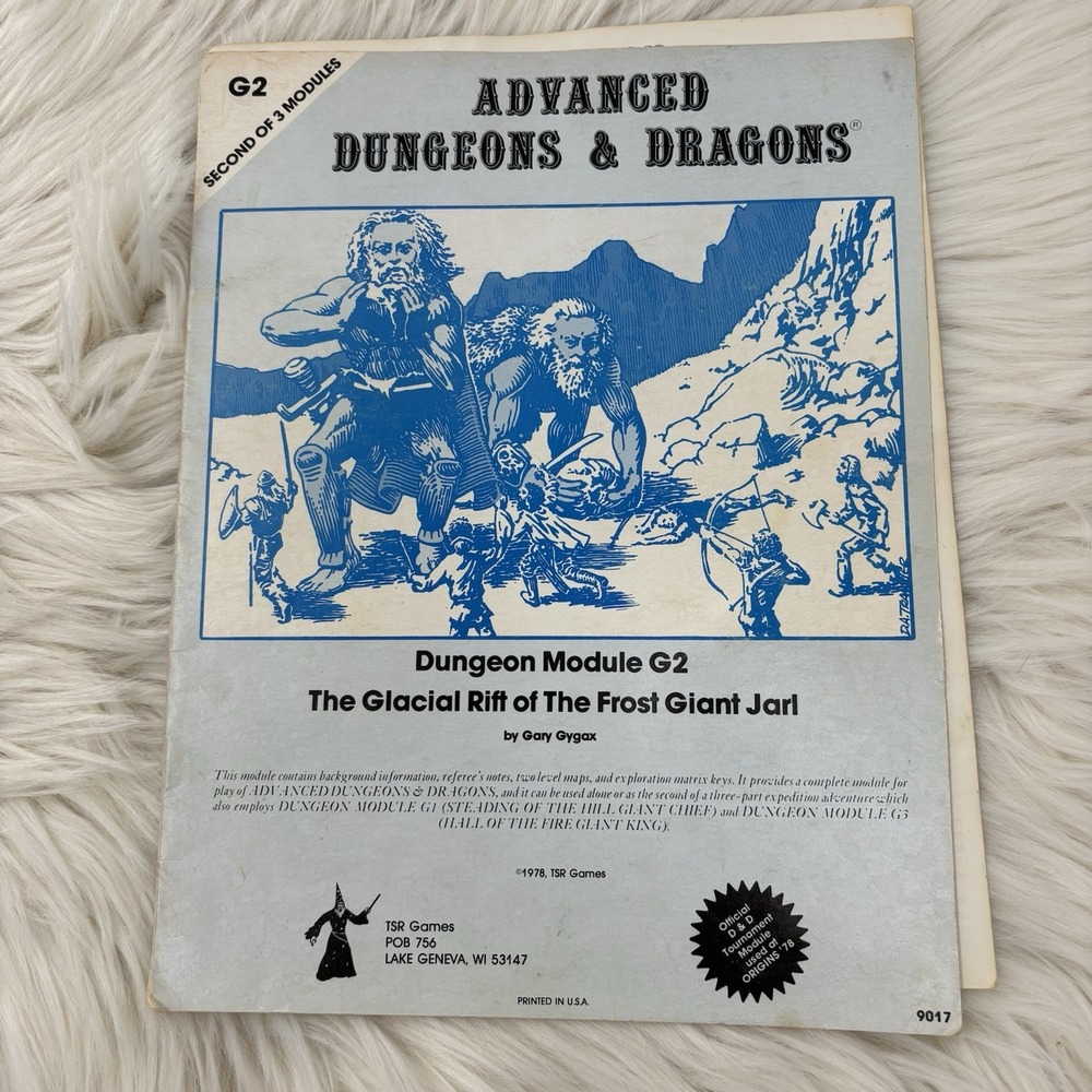 AD&D Module G2 - The Glacial Rift Of the Frost Giant Jarl -‎ 1978